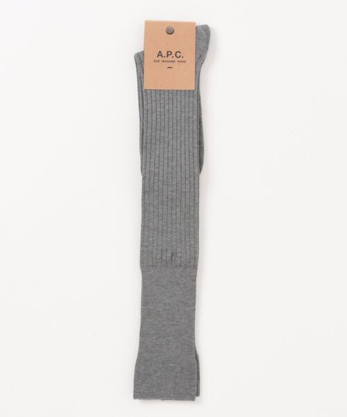 A.P.C.(アーペーセー)の「CHAUSSETTES(ソックス/靴下・レディース・ブラック/チャコールグレー・ONESIZE)」の1枚目の写真