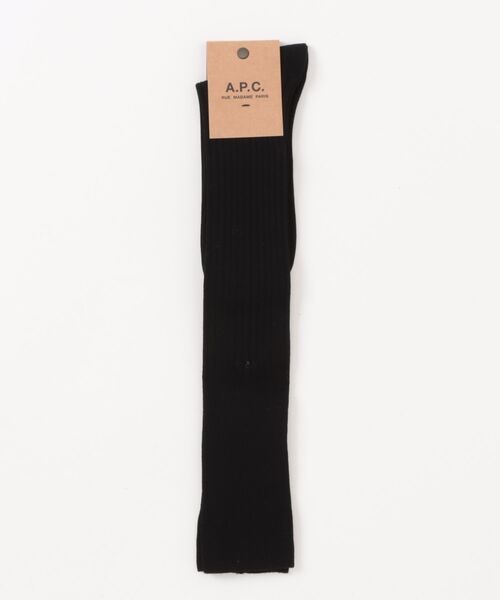 A.P.C.(アーペーセー)の「CHAUSSETTES(ソックス/靴下・レディース・ブラック/チャコールグレー・ONESIZE)」の2枚目の写真