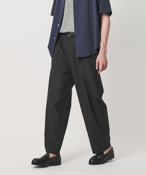 BEAUTY&YOUTH UNITED ARROWS（ビューティーアンドユースユナイテッドアローズ）の「トロピカル TW バレル スラックス NO.9（スラックス・メンズ・ブラック/ダークグレー・XL/L/S/M）」の4枚目の写真