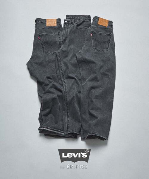 Levi's(リーバイス) 別注 Baggy Wide Leg デニムパンツ（L30）（デニム