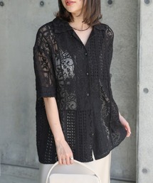 Bab（バブ）の「パッチワークレースシャツ（シャツ/ブラウス）」