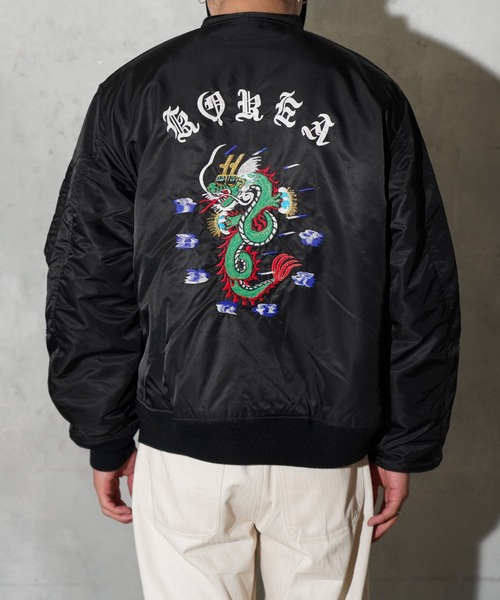 THRIFTY LOOK(スリフティールック)の「THRIFTY LOOK / スリフティールック KOREAN SOUVENIR PADDED JACKET コリアン スーベニア パデッドジャケット(ブルゾン・メンズ・ブラック/ブラック系その他・MEDIUM/LARGE)」の5枚目の写真