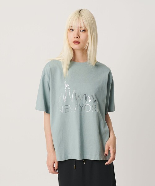 OAFISH(オアフィッシュ)の「【別注】<OAFISH>ワイド ショートスリーブTシャツ(Tシャツ/カットソー・レディース・ケリーグリーン/ブラウン系・S)」の5枚目の写真