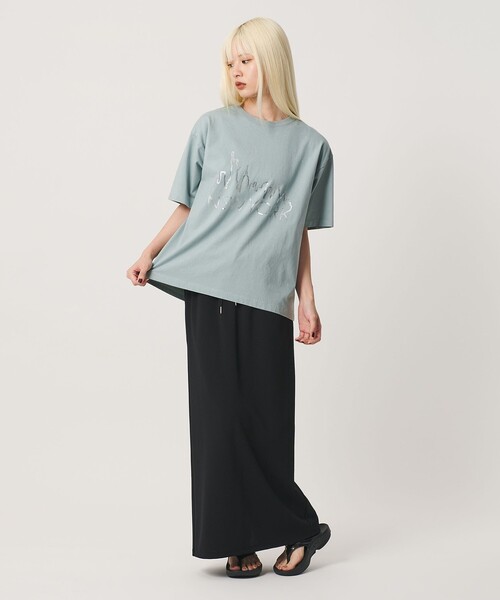 OAFISH(オアフィッシュ)の「【別注】<OAFISH>ワイド ショートスリーブTシャツ(Tシャツ/カットソー・レディース・ケリーグリーン/ブラウン系・S)」の6枚目の写真
