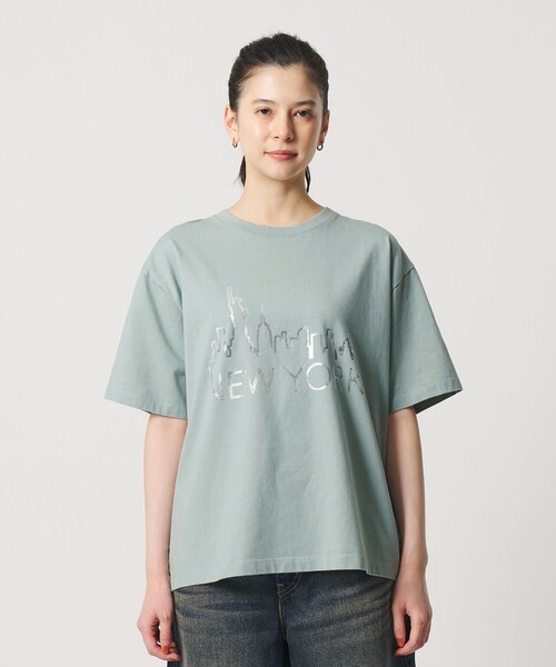 OAFISH(オアフィッシュ)の「【別注】<OAFISH>ワイド ショートスリーブTシャツ(Tシャツ/カットソー・レディース・ケリーグリーン/ブラウン系・S)」の7枚目の写真