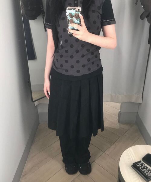 DANDEL(ダンデル)の「DD mixed pattern henley neck tee (ST GREY)(Tシャツ/カットソー・レディース・その他・1)」の7枚目の写真