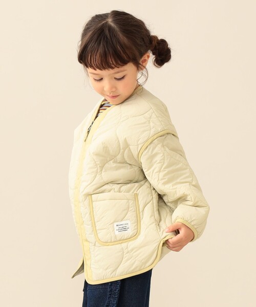 BEAMS mini(ビームスミニ)の「キルト ジップコート 2026FW(90~150cm)人気 定番 キルティング アウター 通園 通学(その他アウター・キッズ・ホワイト系その他6/オリーブ・90/110/100/150/140/130/120)」の16枚目の写真