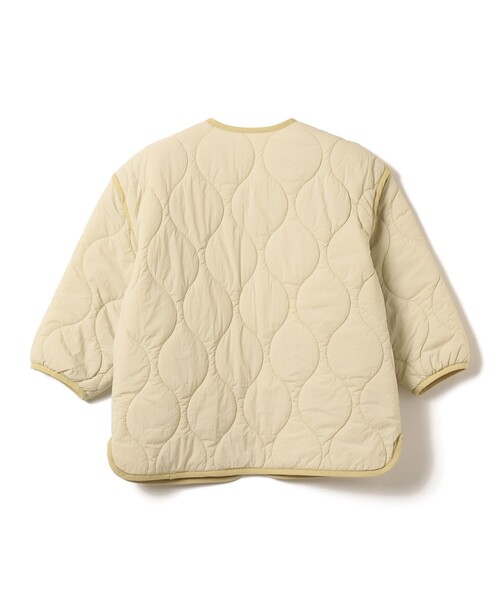 BEAMS mini(ビームスミニ)の「キルト ジップコート 2026FW(90~150cm)人気 定番 キルティング アウター 通園 通学(その他アウター・キッズ・ホワイト系その他6/オリーブ・90/110/100/150/140/130/120)」の9枚目の写真