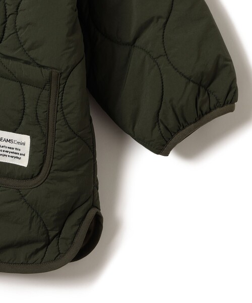BEAMS mini(ビームスミニ)の「キルト ジップコート 2026FW(90~150cm)人気 定番 キルティング アウター 通園 通学(その他アウター・キッズ・ホワイト系その他6/オリーブ・90/110/100/150/140/130/120)」の11枚目の写真