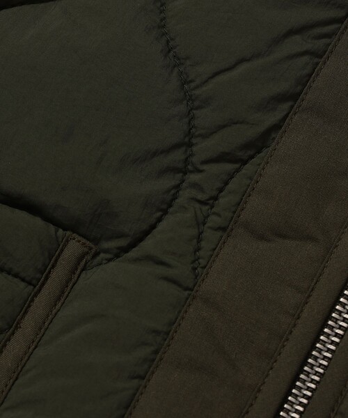 BEAMS mini(ビームスミニ)の「キルト ジップコート 2026FW(90~150cm)人気 定番 キルティング アウター 通園 通学(その他アウター・キッズ・ホワイト系その他6/オリーブ・90/110/100/150/140/130/120)」の13枚目の写真