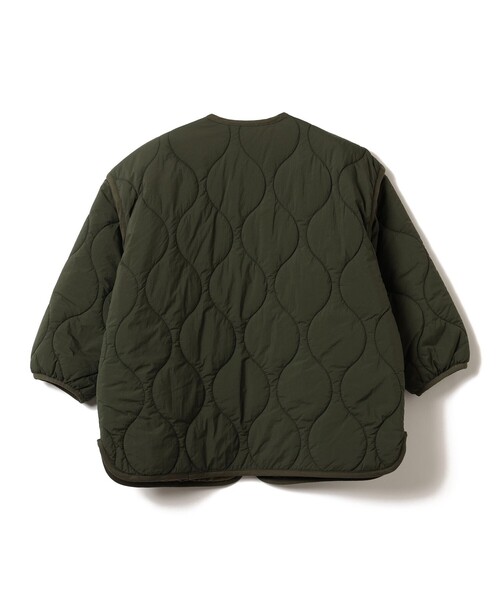 BEAMS mini(ビームスミニ)の「キルト ジップコート 2026FW(90~150cm)人気 定番 キルティング アウター 通園 通学(その他アウター・キッズ・ホワイト系その他6/オリーブ・90/110/100/150/140/130/120)」の15枚目の写真