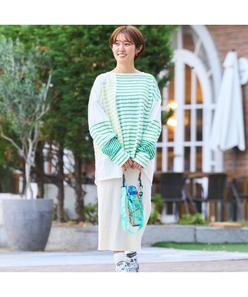 OMCC（オーエムシーシー）の「Bottle Holder2.1 Bicolor - ボトルホルダー2.1 バイカラー（エコバッグ/サブバッグ・レディース・イエロー系/スカイブルー系/パープル/セージグリーン・ONE SIZE）」の5枚目の写真