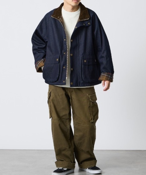 Barbour（バブアー）の「[Barbour/バブアー] 別注 BEDALE スタンドカラー ビデイルショートジャケット（その他アウター・レディース・ブラック/オリーブ/インディゴブルー・38/36/34/42/40）」の10枚目の写真