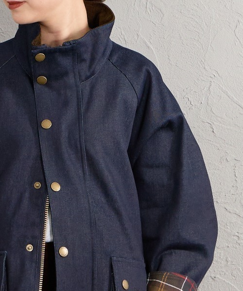 Barbour（バブアー）の「[Barbour/バブアー] 別注 BEDALE スタンドカラー ビデイルショートジャケット（その他アウター・レディース・ブラック/オリーブ/インディゴブルー・38/36/34/42/40）」の4枚目の写真