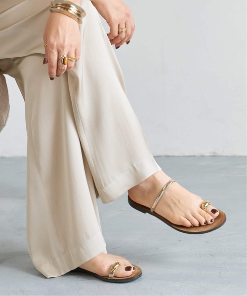 NICOLAS LAINAS(ニコラスライナス)の「【NICOLAS LAINAS/ニコラスライナス】 TONGS SANDAL(サンダル・レディース・ブラウン・36/38/37)」の1枚目の写真