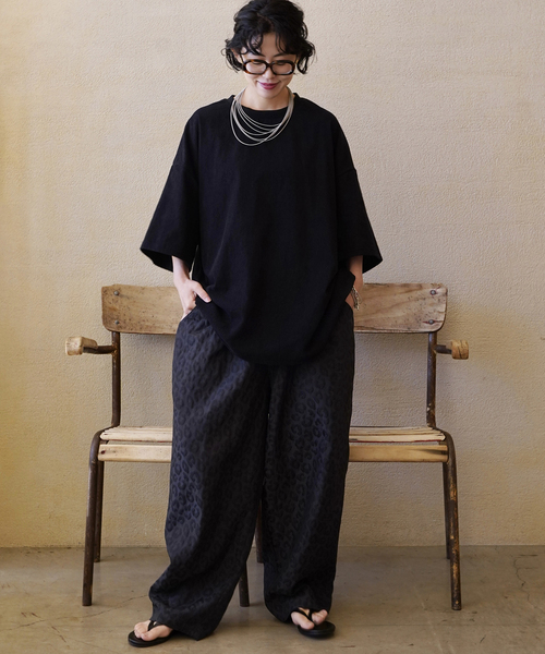 JOURNAL STANDARD LUXE(ジャーナルスタンダード ラックス)の「ダブルJQレオパ イージーパンツ(その他パンツ・レディース・チャコールグレー/アイボリー・FREE)」の19枚目の写真