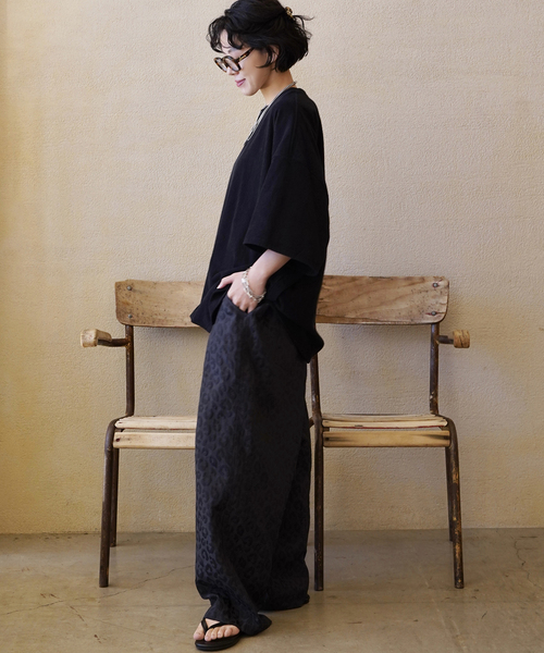 JOURNAL STANDARD LUXE(ジャーナルスタンダード ラックス)の「ダブルJQレオパ イージーパンツ(その他パンツ・レディース・チャコールグレー/アイボリー・FREE)」の20枚目の写真