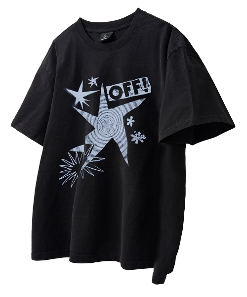 MOZMOZ(モズモズ)の「オフプリントピグメントオーバーサイズ半袖Tシャツブラック(Tシャツ/カットソー・レディース・その他・1/2/3)」の1枚目の写真