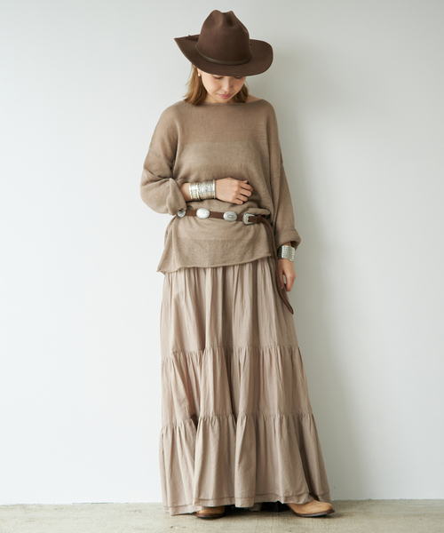 Deuxieme Classe(ドゥーズィエムクラス)の「Cotton ティアードスカート(スカート・レディース・ベージュ・38/36)」の5枚目の写真