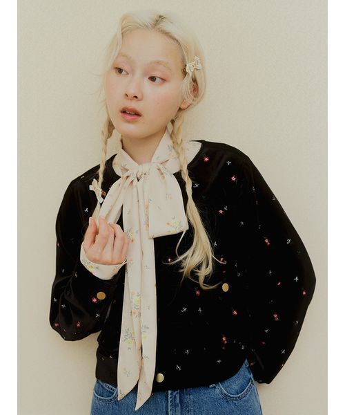 FURFUR(ファーファー)の「リボンステッチロールアップデニムパンツ(デニムパンツ・レディース・ホワイト/インディゴブルー/サックスブルー・1/0)」の6枚目の写真
