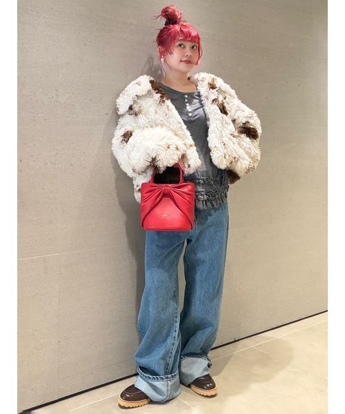 FURFUR(ファーファー)の「リボンステッチロールアップデニムパンツ(デニムパンツ・レディース・ホワイト/インディゴブルー/サックスブルー・1/0)」の22枚目の写真