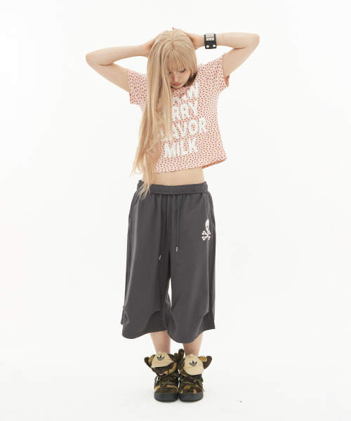 SETUP-EXE(セットアップイーエックスイー)の「STRAWBERRY DOT GRAPHIC TOP / PINK(Tシャツ/カットソー・レディース・その他・OS)」の3枚目の写真