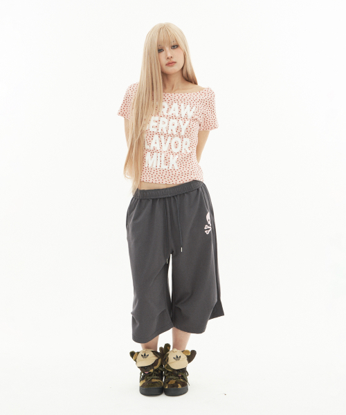 SETUP-EXE(セットアップイーエックスイー)の「STRAWBERRY DOT GRAPHIC TOP / PINK(Tシャツ/カットソー・レディース・その他・OS)」の4枚目の写真