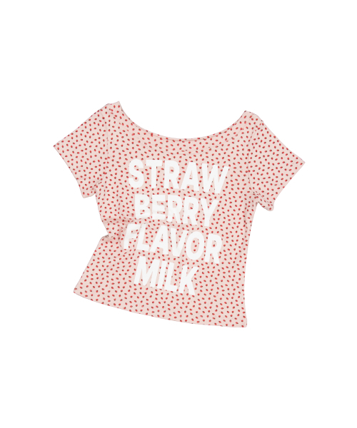 SETUP-EXE(セットアップイーエックスイー)の「STRAWBERRY DOT GRAPHIC TOP / PINK(Tシャツ/カットソー・レディース・その他・OS)」の7枚目の写真