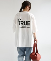 ビッグシルエットバックプリントTシャツ