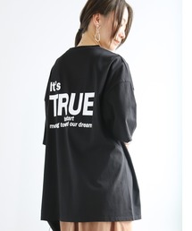 ビッグシルエットバックプリントTシャツ