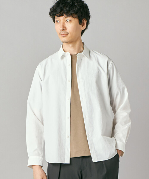 COMME CA MEN(コムサメン)の「37.5(R)テクノロジー レギュラーカラーシャツ(シャツ/ブラウス・メンズ・ブラウン/ベージュ/ホワイト/チャコールグレー/サックスブルー・L/XL/S/M)」の9枚目の写真
