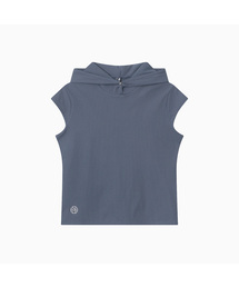 Move Hood Ribbed Top_Skyblue
