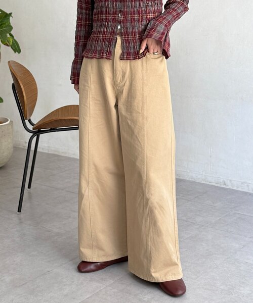 CPCM(シーピーシーエム)の「ワイドチノパンツ(その他パンツ・レディース・ベージュ/アイボリー/ブラック・SMALL/MEDIUM)」の22枚目の写真