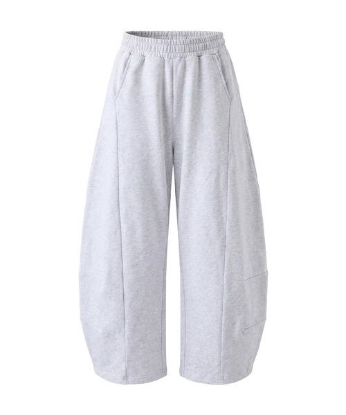 Rose Muse(ロゼミューズ)の「Back embroidery barrel pants(スウェットパンツ・レディース・ブラック/アッシュ・MEDIUM/SMALL)」の7枚目の写真
