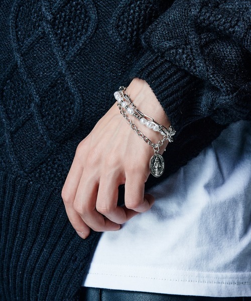 glamb(グラム)の「Maria Charm Bracelet / マリアチャームブレスレット(ブレスレット・メンズ・シルバー・FREE)」の1枚目の写真