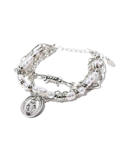 glamb(グラム)の「Maria Charm Bracelet / マリアチャームブレスレット(ブレスレット・メンズ・シルバー・FREE)」の4枚目の写真