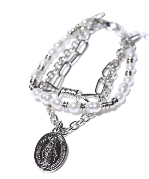 glamb(グラム)の「Maria Charm Bracelet / マリアチャームブレスレット(ブレスレット・メンズ・シルバー・FREE)」の2枚目の写真