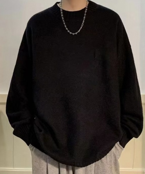 KELVIN（ケルヴァン）の「Cloud Comfort Sweater クラウドコンフォートセーター（ニット/セーター・メンズ・ブラック・LARGE/MEDIUM）」の6枚目の写真