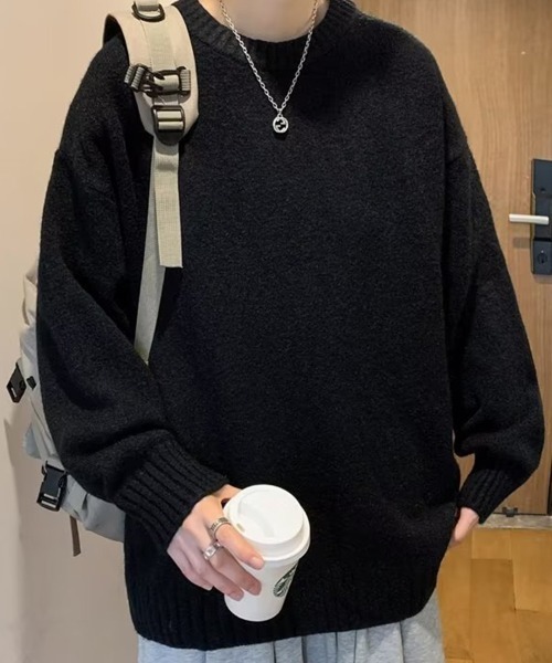 KELVIN（ケルヴァン）の「Cloud Comfort Sweater クラウドコンフォートセーター（ニット/セーター・メンズ・ブラック・LARGE/MEDIUM）」の7枚目の写真