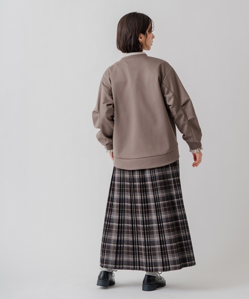 Kelen(ケレン)の「「KELEN / ケレン」ドレープデザインポンチトップス(Tシャツ/カットソー・レディース・カーキ/アイボリー/ブラック/チャコールグレー・S/M)」の10枚目の写真