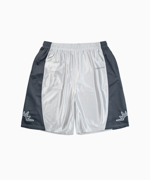 HELLO SUNRISE(ハローサンライズ)の「HS Basketball Shorts_Silver(その他パンツ・レディース・シルバー・MEDIUM/LARGE)」の1枚目の写真