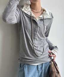 DouDou | シアーウールフーディーカットソー(Tシャツ/カットソー)