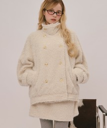 loin nuit（ロワンニュイ）の「2way shaggy middle coat   2wayシャギーミドルコート（その他アウター）」