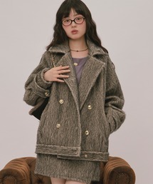 loin nuit（ロワンニュイ）の「2way shaggy middle coat   2wayシャギーミドルコート（その他アウター）」