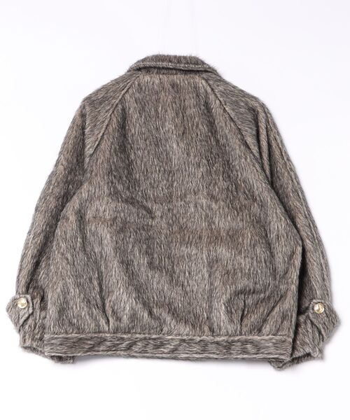 loin nuit(ロワンニュイ)の「2way shaggy middle coat / 2wayシャギーミドルコート(その他アウター・レディース・キャメル/アイボリー/ボルドー/チャコールグレー/その他/ブルーグレー・FREE)」の8枚目の写真