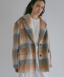 SHAGGY CHECK OVER JACKET