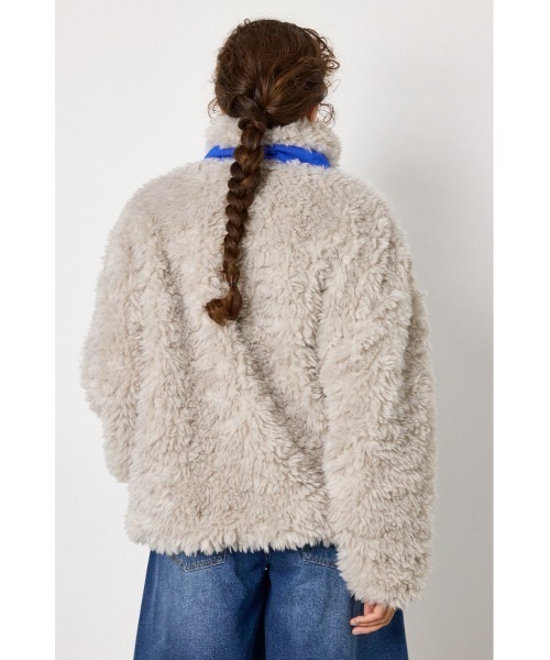 RODEO CROWNS WIDE BOWL（ロデオクラウンズワイドボウル）の「REVIVE CLASSIC FUR ジャケット（その他アウター・レディース・ブラウン系その他/ライトブラック/ライトグレー・FREE）」の6枚目の写真