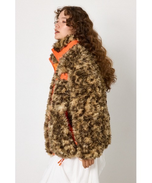 RODEO CROWNS WIDE BOWL（ロデオクラウンズワイドボウル）の「REVIVE CLASSIC FUR ジャケット（その他アウター・レディース・ブラウン系その他/ライトブラック/ライトグレー・FREE）」の10枚目の写真