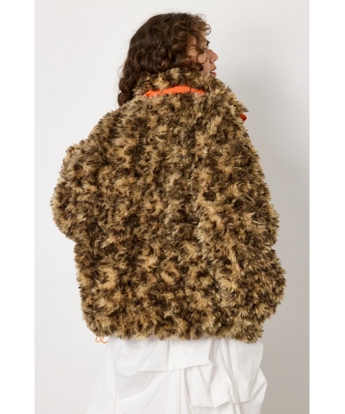 RODEO CROWNS WIDE BOWL（ロデオクラウンズワイドボウル）の「REVIVE CLASSIC FUR ジャケット（その他アウター・レディース・ブラウン系その他/ライトブラック/ライトグレー・FREE）」の11枚目の写真