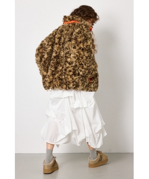 RODEO CROWNS WIDE BOWL（ロデオクラウンズワイドボウル）の「REVIVE CLASSIC FUR ジャケット（その他アウター・レディース・ブラウン系その他/ライトブラック/ライトグレー・FREE）」の13枚目の写真